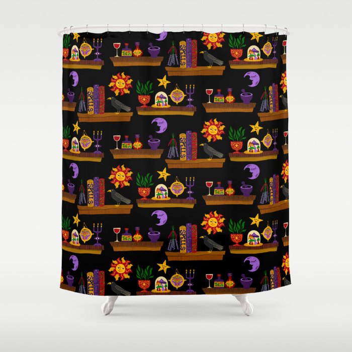Witches Cabinet Shower Curtain Gallery Image 1