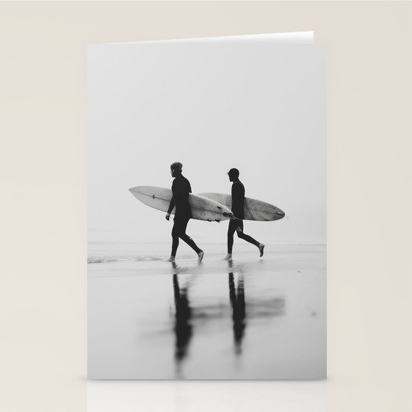 Surf Shadows - Monochrome Ocean Photography Stationery Card Gallery Image 2