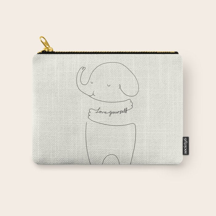 Love Yourself Ele Carry All Pouch Gallery Image 1