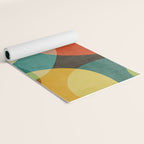 Colorful Modern Bold Circles MCM Artwork Yoga Mat Gallery Image 2