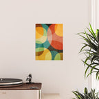 Colorful Modern Bold Circles MCM Artwork Poster Gallery Image 2