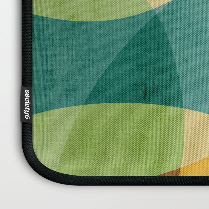 Colorful Modern Bold Circles MCM Artwork Laptop Sleeve Gallery Image 3