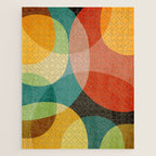 Colorful Modern Bold Circles MCM Artwork Jigsaw Puzzle Gallery Image 1