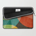 Colorful Modern Bold Circles MCM Artwork Laptop Sleeve Gallery Image 2