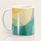 Colorful Modern Bold Circles MCM Artwork Coffee Mug Gallery Image 3