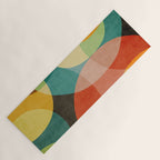 Colorful Modern Bold Circles MCM Artwork Yoga Mat Gallery Image 1