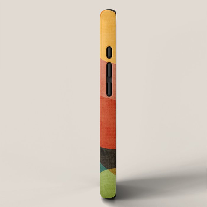 Colorful Modern Bold Circles MCM Artwork iPhone Case Gallery Image 2