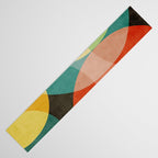 Colorful Modern Bold Circles MCM Artwork Table Runner Gallery Image 3