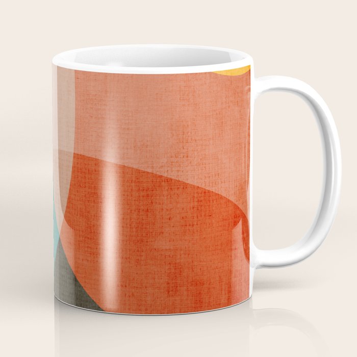 Colorful Modern Bold Circles MCM Artwork Coffee Mug Gallery Image 1
