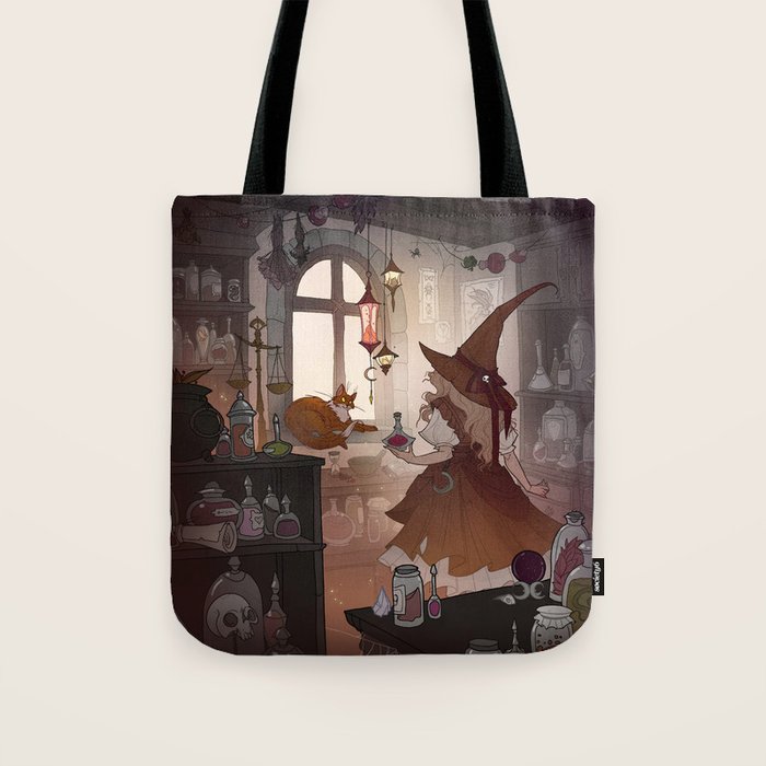 Apothecary Witch Tote Bag Gallery Image 1