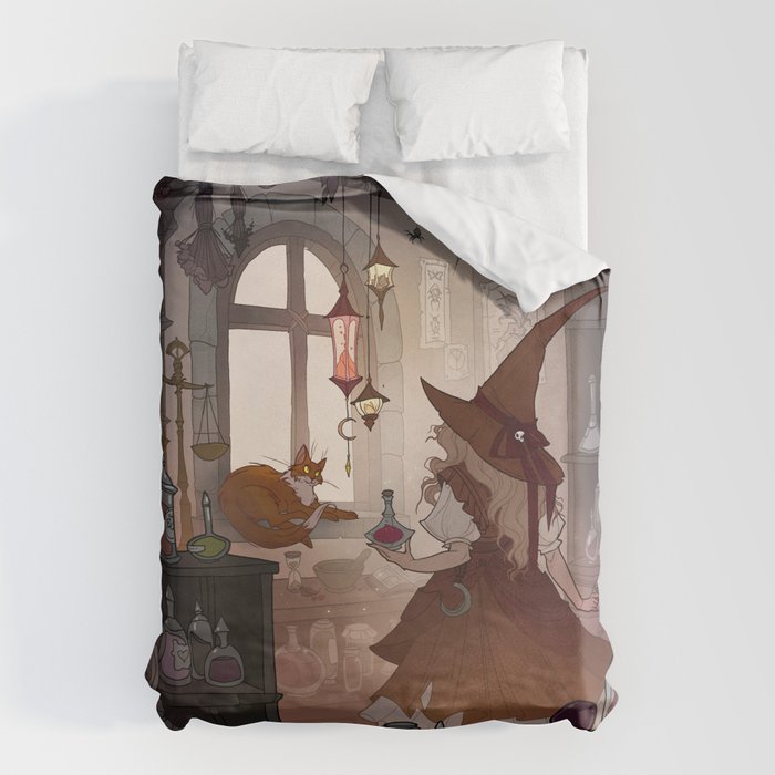 Apothecary Witch Duvet Cover Gallery Image 6