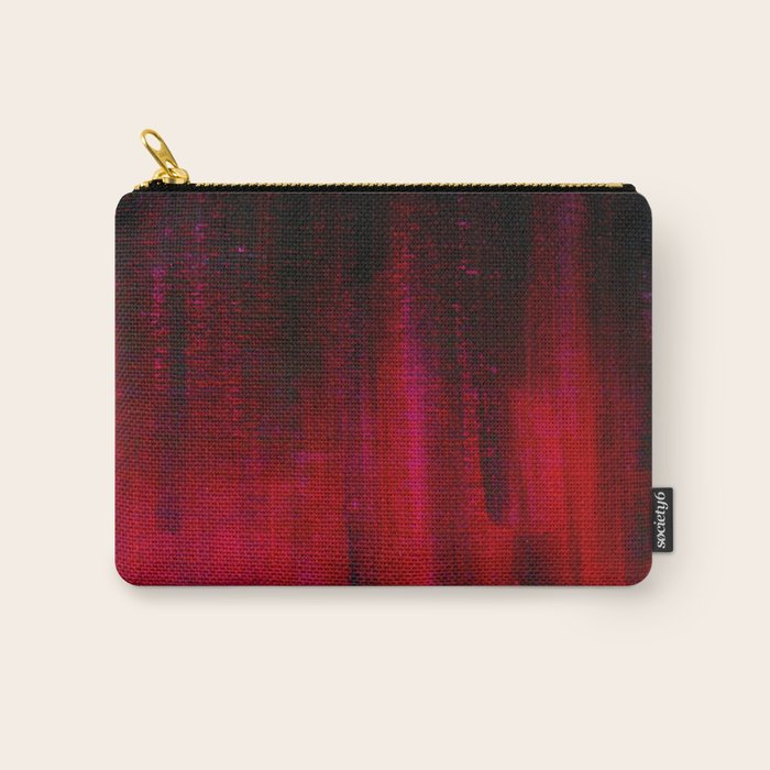 Red and Black Abstract Carry All Pouch Gallery Image 1