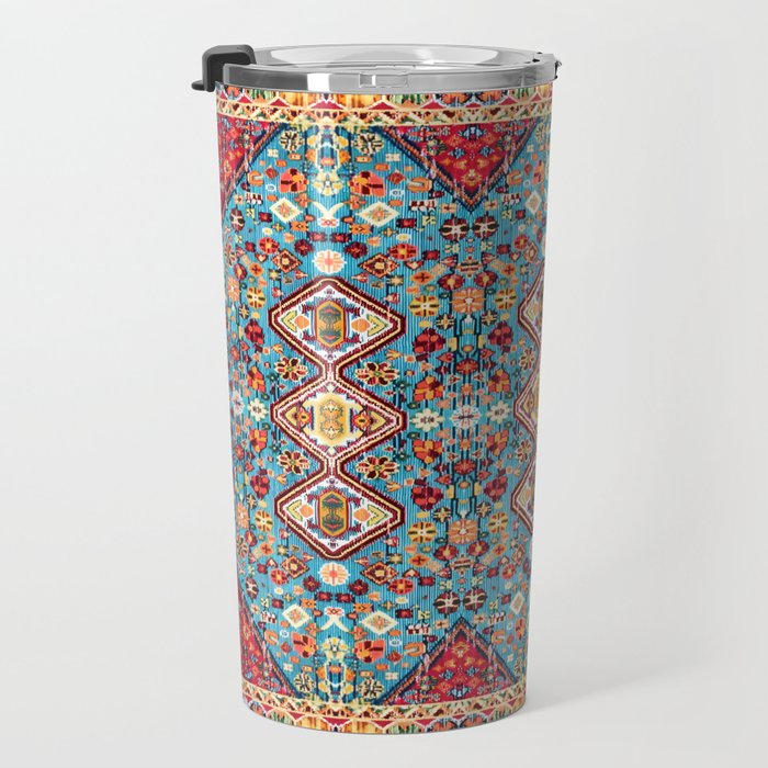 Colorful Kaleidoscope: Vintage Bohemian Moroccan Art Travel Mug Gallery Image 3