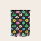 Funny retro cartoon sticker art pattern Wall Hanging Gallery Image 1