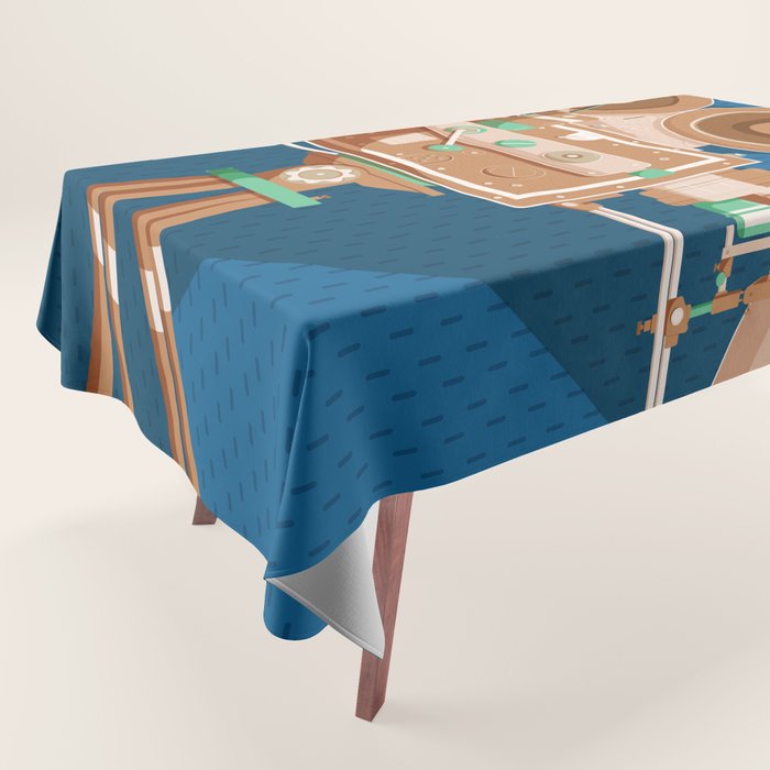 Cine Blue Lens Tablecloth Gallery Image 1