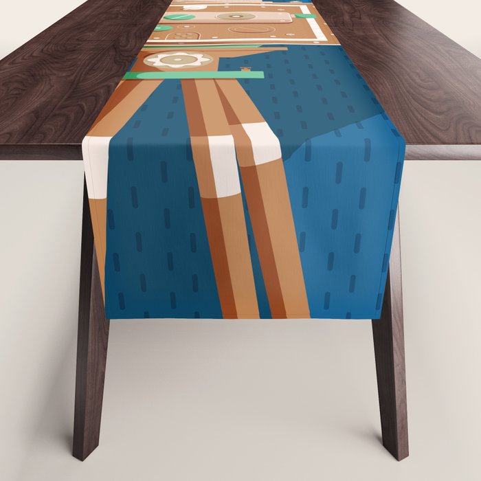 Cine Blue Lens Table Runner Gallery Image 1
