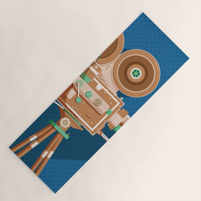 Cine Blue Lens Yoga Mat Gallery Image 1