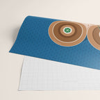 Cine Blue Lens Wrapping Paper Gallery Image 2