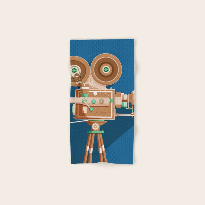 Cine Blue Lens Bath Towel Gallery Image 1