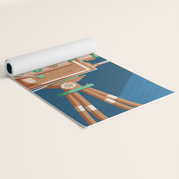 Cine Blue Lens Yoga Mat Gallery Image 2