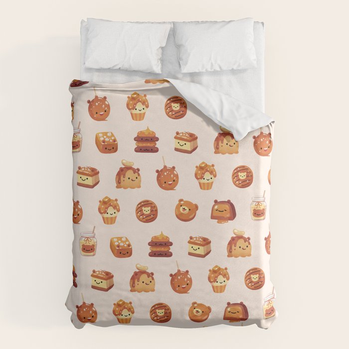 Salted caramel bear Duvet Cover Gallery Image 1