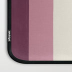 Bold Burgundy and Pink Striped Pattern Laptop Sleeve Gallery Image 3