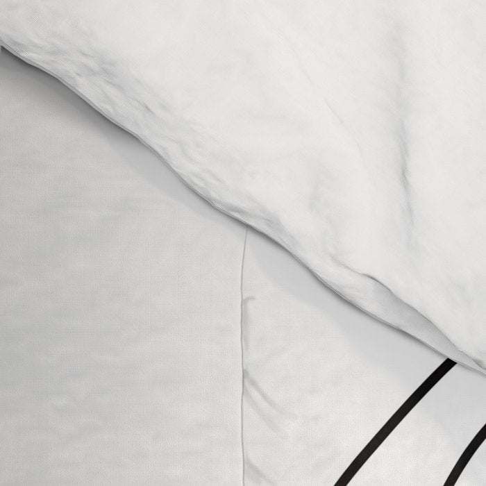 Line Faces 01  Comforter Gallery Image 4