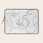 Line Faces 01  Laptop Sleeve Gallery Image 1