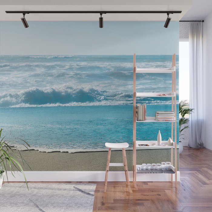 Blue Sea Backdrop Wall Mural Gallery Image 1