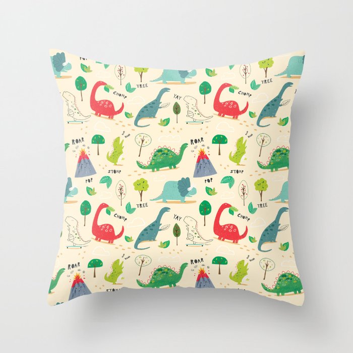 ROOOARSOME!! Throw Pillow Gallery Image 6