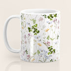 Hand Painted Watercolor Springflowers And Herbs Meadow  Coffee Mug Gallery Image 3