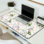 Hand Painted Watercolor Springflowers And Herbs Meadow  Desk Mat Gallery Image 2