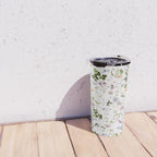 Hand Painted Watercolor Springflowers And Herbs Meadow  Travel Mug Gallery Image 4