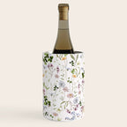 Hand Painted Watercolor Springflowers And Herbs Meadow  Wine Chiller Gallery Image 1