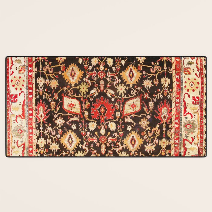 Antique Indian Agra Rug Print Desk Mat Gallery Image 3
