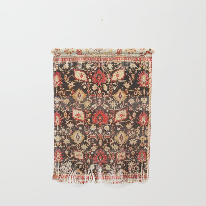 Antique Indian Agra Rug Print Wall Hanging Gallery Image 1
