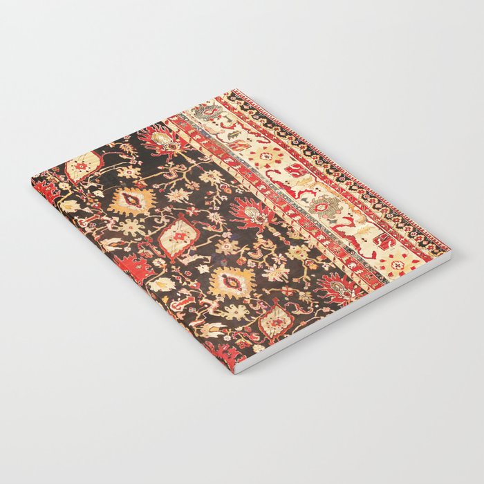 Antique Indian Agra Rug Print Notebook Gallery Image 1
