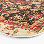 Antique Indian Agra Rug Print Bath Mat Gallery Image 3