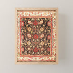 Antique Indian Agra Rug Print Mini Art Print Gallery Image 1