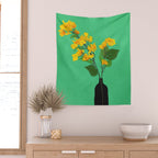 Branches Blooming Green Wall Tapestry Gallery Image 2