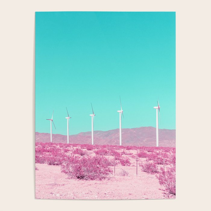 Palm Springs Windmills in the Desert Poster Gallery Image 4