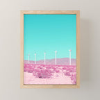 Palm Springs Windmills in the Desert Mini Art Print Gallery Image 1