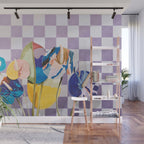 Modern artistic flowery tropical II Wall Mural Gallery Image 1
