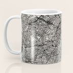 Paris Map - Black&White City Maps Coffee Mug Gallery Image 3