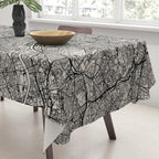 Paris Map - Black&White City Maps Tablecloth Gallery Image 3