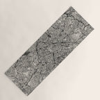 Paris Map - Black&White City Maps Yoga Mat Gallery Image 1