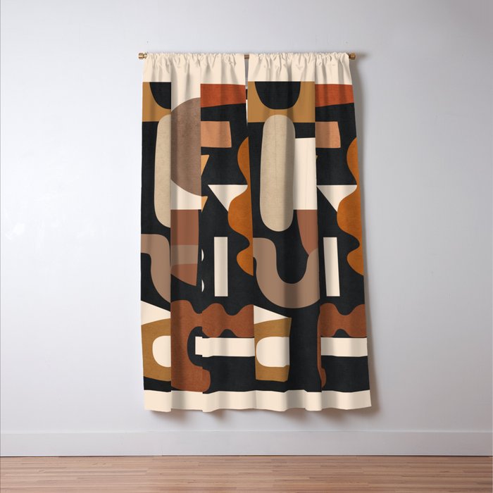 Modern Abstract Art 44 Window Curtain Gallery Image 3