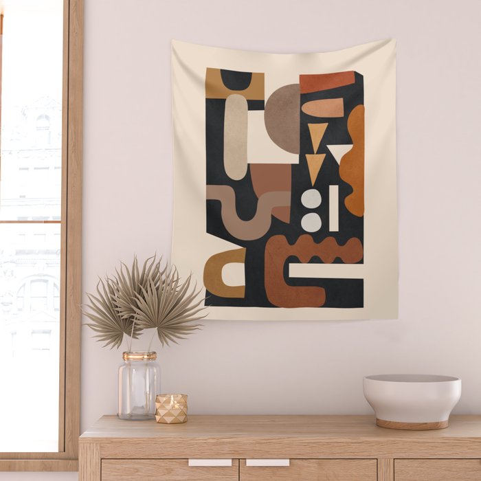 Modern Abstract Art 44 Wall Tapestry Gallery Image 2