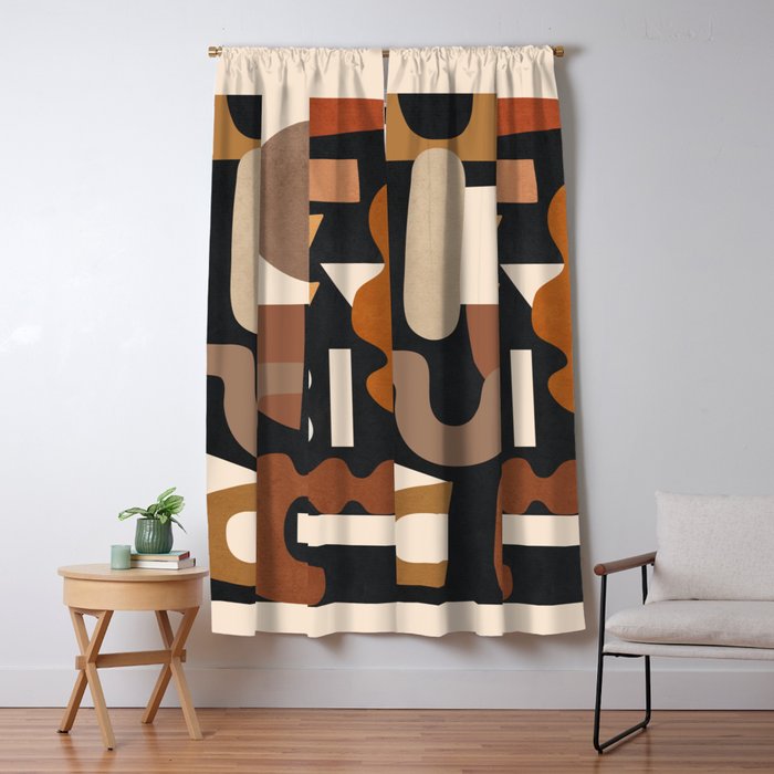 Modern Abstract Art 44 Window Curtain Gallery Image 5
