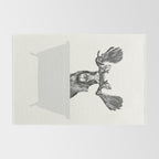 Vintage Moose in Bathtub Rug Gallery Image 2